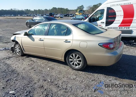 2004 Lexus Es 330 z USA, uszkodzony, nr VIN JTHBA30G340019599